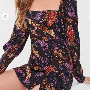 Forever 21 Floral Long Sleeve Dress